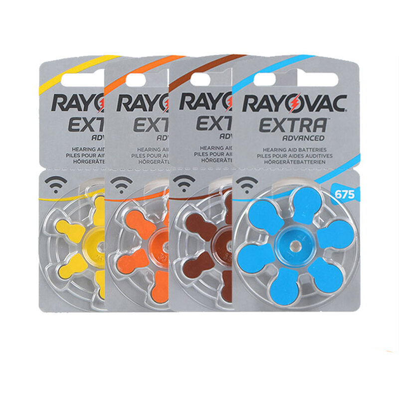 Rayovac-Batería de Zinc para audífonos, batería de 1,45 V, 675A, A675, 675, PR44, 60 piezas, novedad