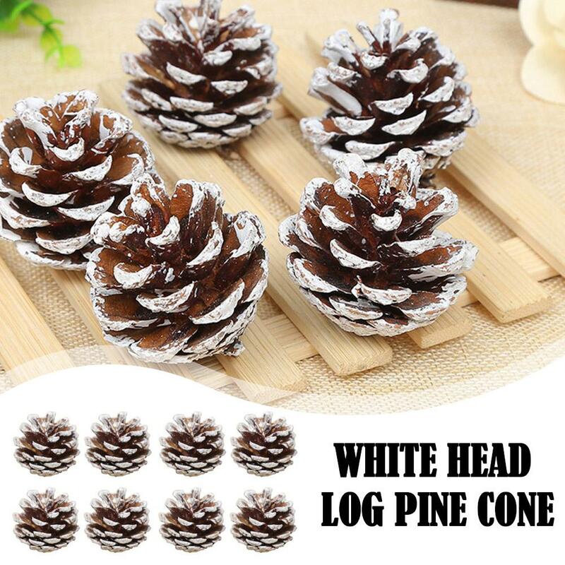 Pineapple Christmas Wreath Making Supplies DIY Pineapple Decorations Natural Christmas Holiday Decoration Creative Frosted G1F4