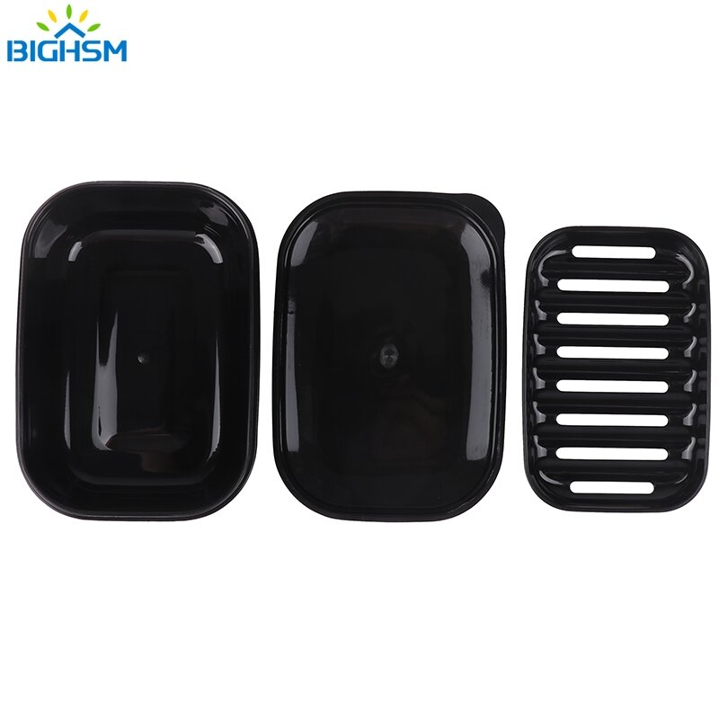 1Pcs Portable Durable Soap Box With Drain Low Lid Soap Dish Household Travel Multifunction Soap Storage Boxes