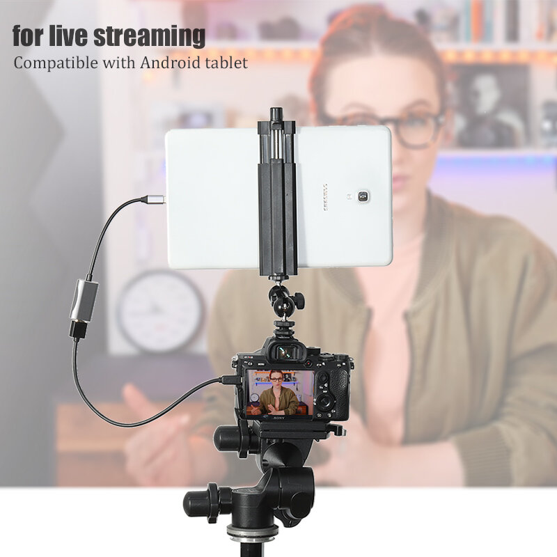 BFOLLOW Android Phone Tablet as Camera Monitor Camcorder HDMI Adapter for Vlog Youtuber Filmmaker DSLR Video Capture Card
