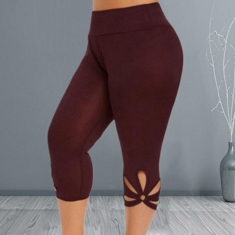 L-4XL pantaloni corti a vita alta da donna pantaloni Leggings con fasciatura elastica pantaloni da Yoga Super elastici