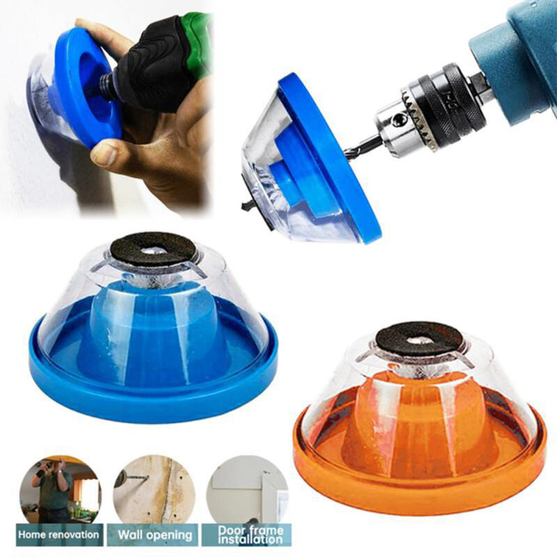 Plastic Electric Drill Dust Collector Shockproof Transparent Case Professional Replacement Woodworking Catcher Box