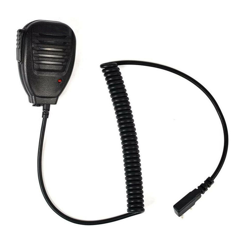 Dla Baofeng BF-UV5R/888S mikrofon Walkie-Talkie ręczny mikrofon mikrofon na ramię K głowa uniwersalny nadajnik Walkie-Talkie