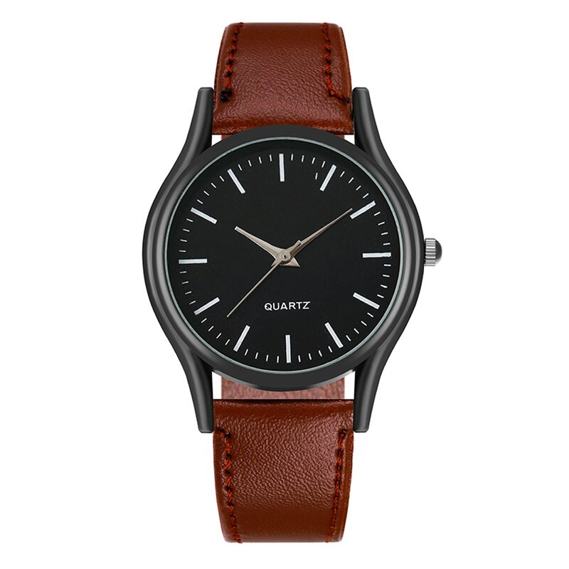 Relógio de couro durável masculino, neutro negócio, tom escuro, mão de designer, moda, 2022