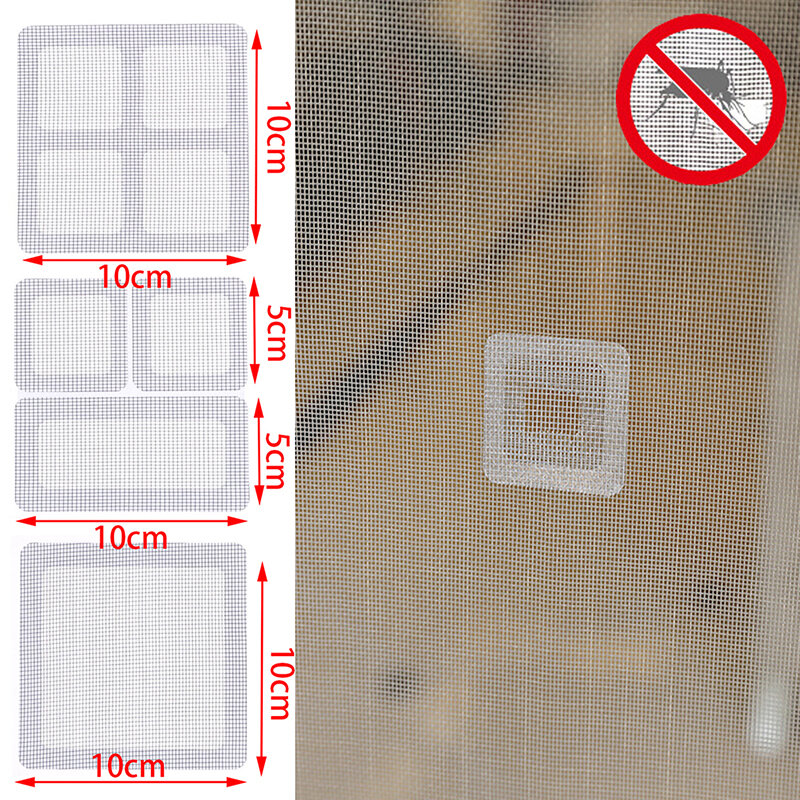 Adhesive Fix Net Window para casa, anti-mosquito, Fly Bug, tela de reparo de insetos, adesivos de parede, malha, 3 pcs, 9 pcs, 15pcs