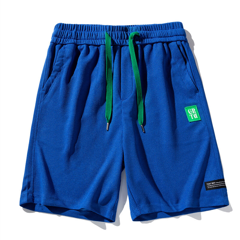 กางเกงขาสั้นลำลองระบายอากาศดีสำหรับ Comfort ฤดูร้อน2024เสื้อออกกำลังกายผู้ชายบาสเก็ตบอลทรงหลวมสีพื้นสำหรับวิ่ง