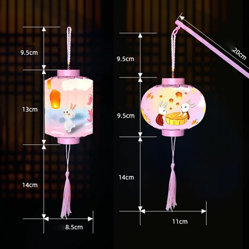Lanternes chinoises à LED colorées pour enfants, pendentif à intervalles ronds, lampe de la mi-automne, jouets pour enfants, festival de fête