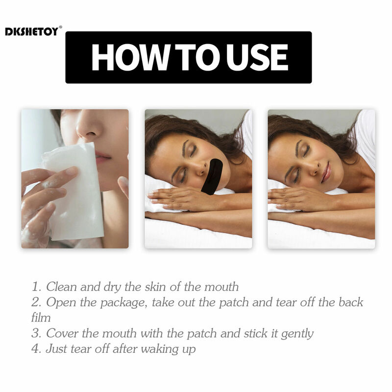 30 stücke Anti-Schnarch-Patch-Mundband verbessern das Schlafen Stoppen Schnarchen entspannendes Anti-Schnarch-Mundstück Nachtschlaf-Mund orthese band