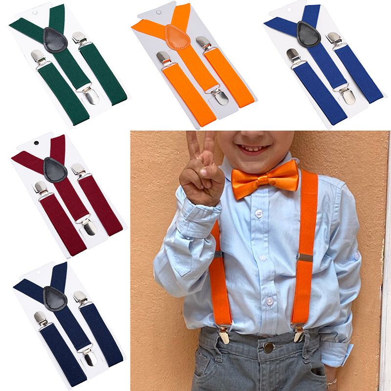 Kids Suspenders Soild Fashion Children Boys Braces Girls Adjustable Suspenders Kid Designer Belts Baby Wedding Accessories
