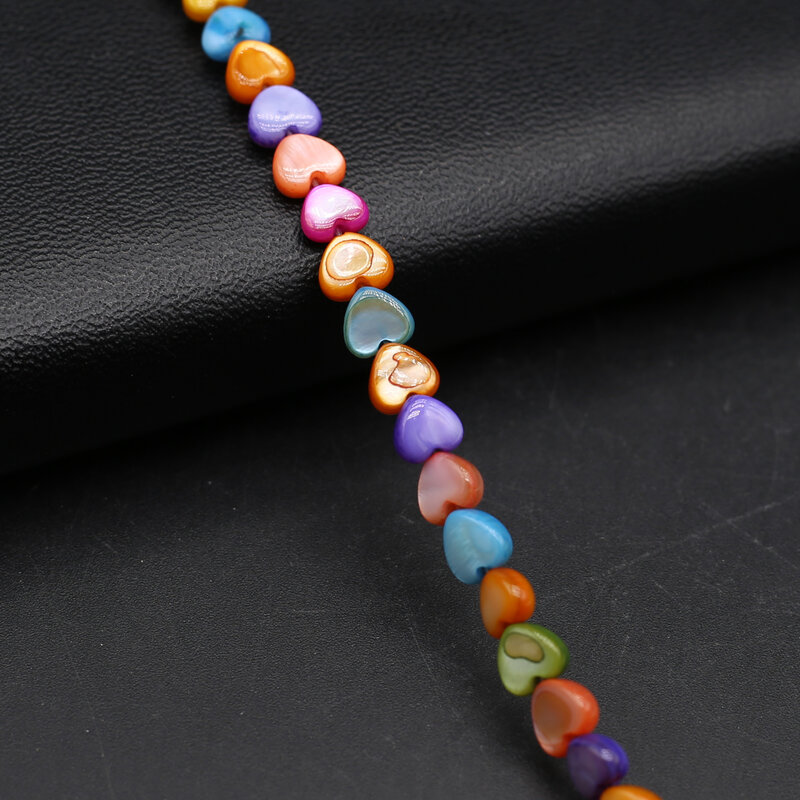 Натуральный сосновый камень Персиковое сердце прямое отверстие цветные бусины россыпью DIY браслет ожерелье женское ожерелье аксессуары