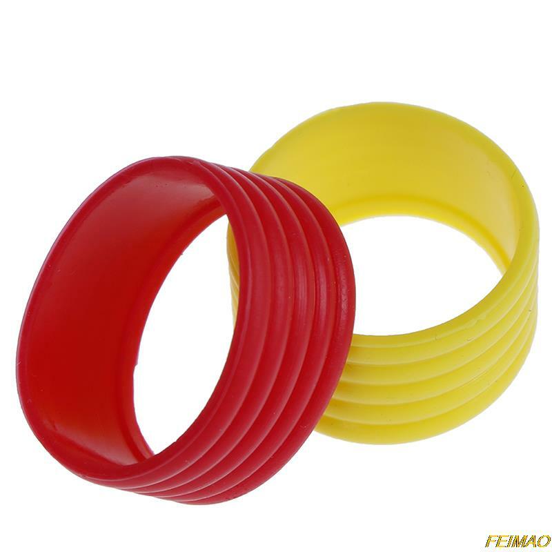 Anillo de agarre de raqueta de tenis de silicona, 4 piezas, cierre de mango, anillo de goma