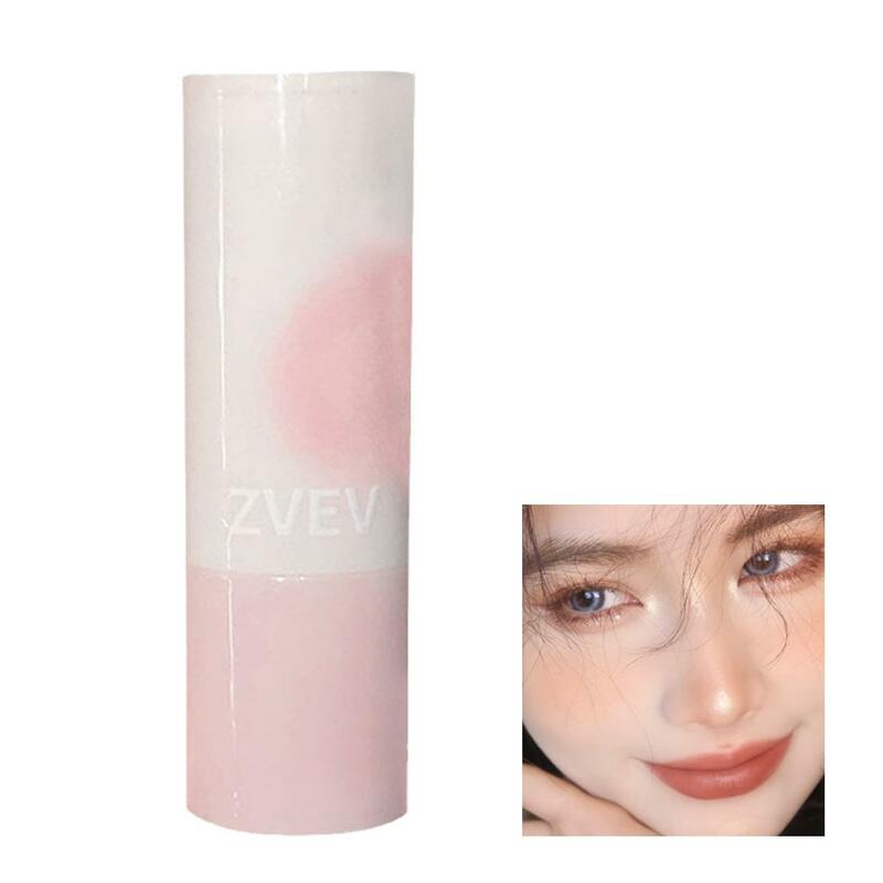 Double-ended Blush Stick Soft Face Brightening Contouring Pink Powder Peach Shadow Tint Makeup Cheek Blusher Cosmetics Kore H3C3