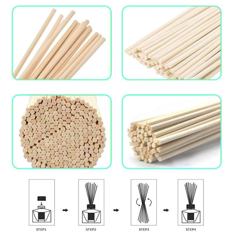 100pcs~5pcs Reed Diffuser Replacement Stick DIY Handmade Home Decor Extra Thick Rattan Aromatherapy Diffuser Refill Sticks