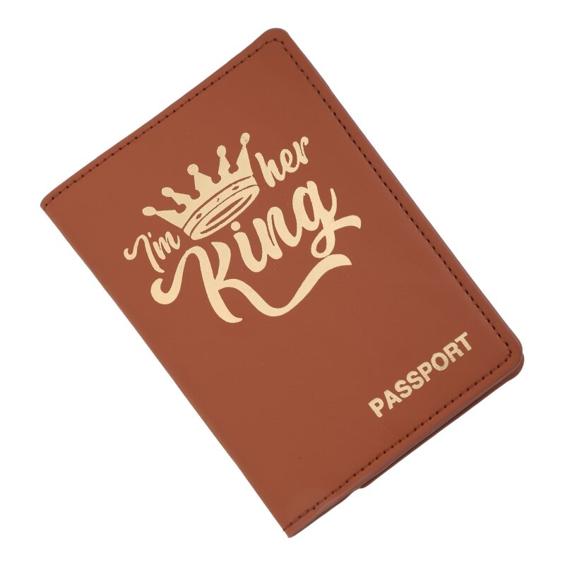 Kochanka para etui na paszport okładka na kartę śliczna królowa tłoczenie na gorąco dla kobiet mężczyzn