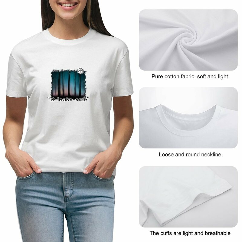 DND It Looks Safe Design T-shirt summer clothes vintage clothes t shirts for Women