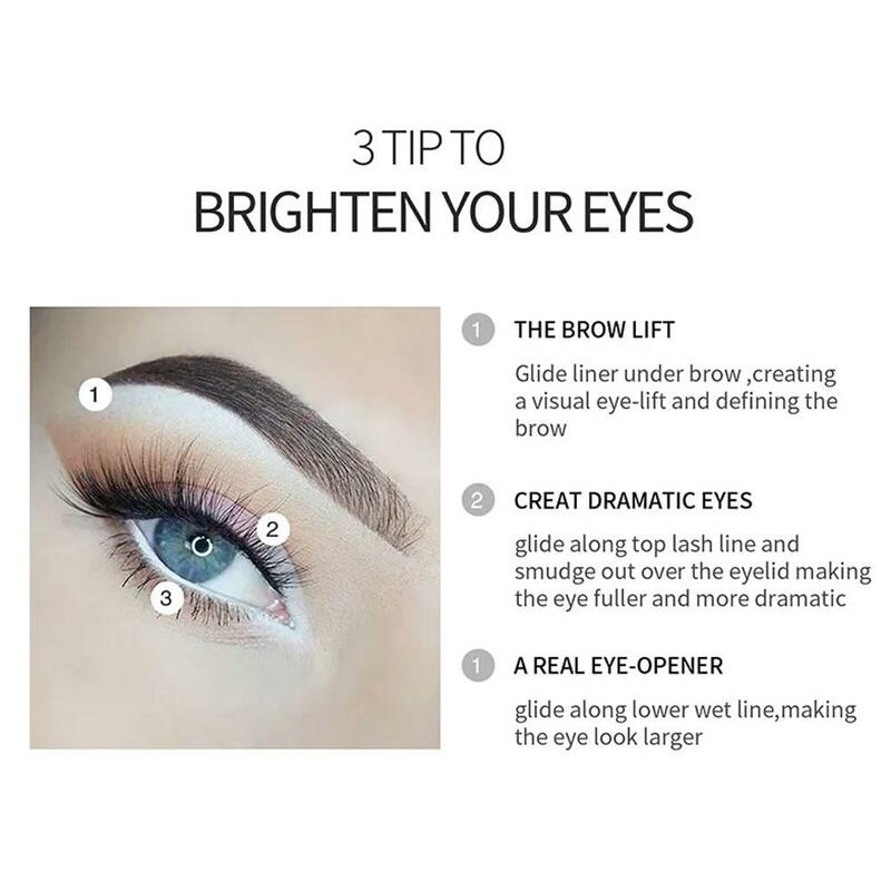 1pcs White Eyeliner Makeup Lasting Smooth Easy To Wear Liner Waterproof Pencils Eyes Eye Makeup Brightener Eyes Fashion H6A0