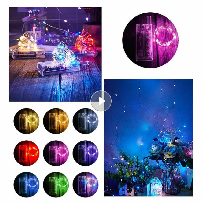 3meters Bouquet Lights LED String Copper Silver Wire Garland Light Waterproof Fairy Light For Christmas Wedding Party Decoration