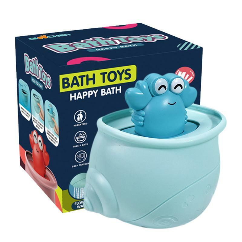 Cute Crab Water Spray Sprinkler para crianças, Baby Bathing Toy, Bathroom Shower, Aspersão, Natação, Presente