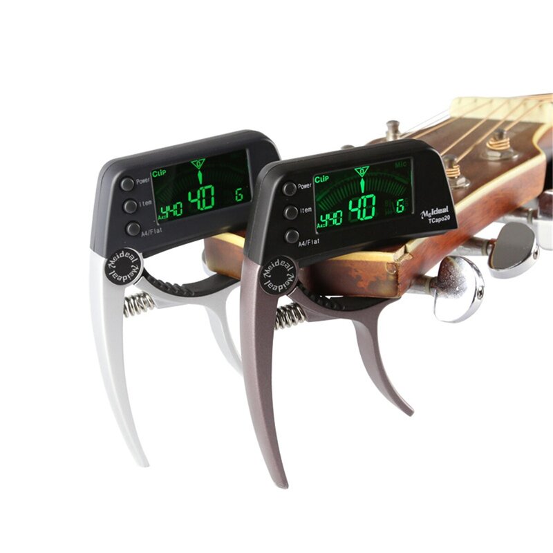 Profession eller Gitarren-Tuner-Capo 2 in 1 Geräte kombination LED-Display für akustische E-Gitarren, Bass, Ukelele