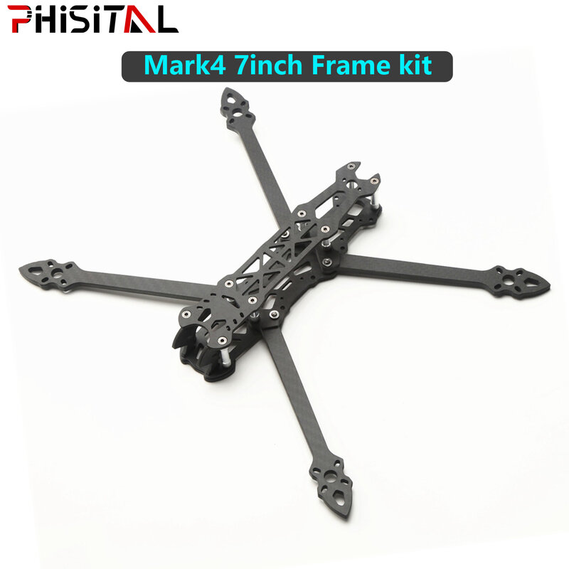3K Carbon Fiber Quadcopter Arm Kit para FPV Racing Drone, Freestyle Racing Drone, DIY Parts, Mark4, 7 ", 295mm, 5mm