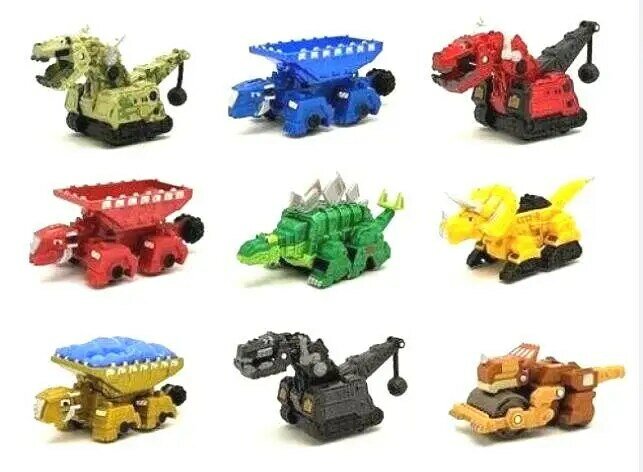 Dinotrux-이동식 공룡 트럭 장난감 자동차, 미니 모델, 어린이 선물, 공룡 모델, 미니 어린이 장난감
