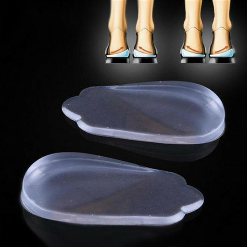2Pcs Silicone Insoles Orthotics X/O-type Legs Corrector Gel Pillow For Heel Orthopedic Insoles Shoes Pad Pugel Flatfoot Heel Cup