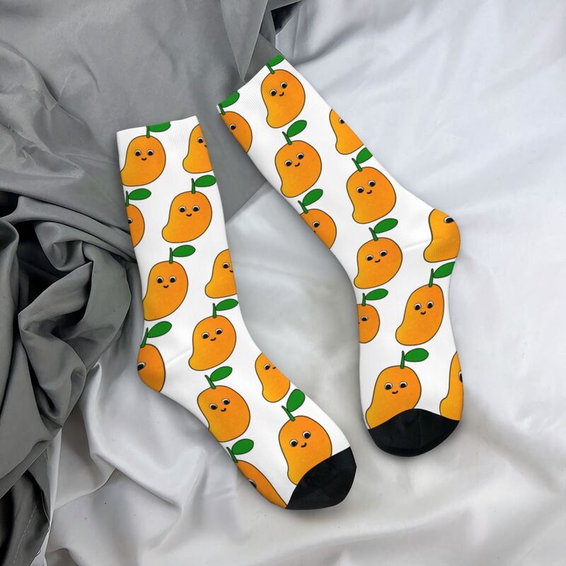 Happy Mango Socks Harajuku Super Soft Stockings All Season Long Socks Accessories for Unisex Gifts