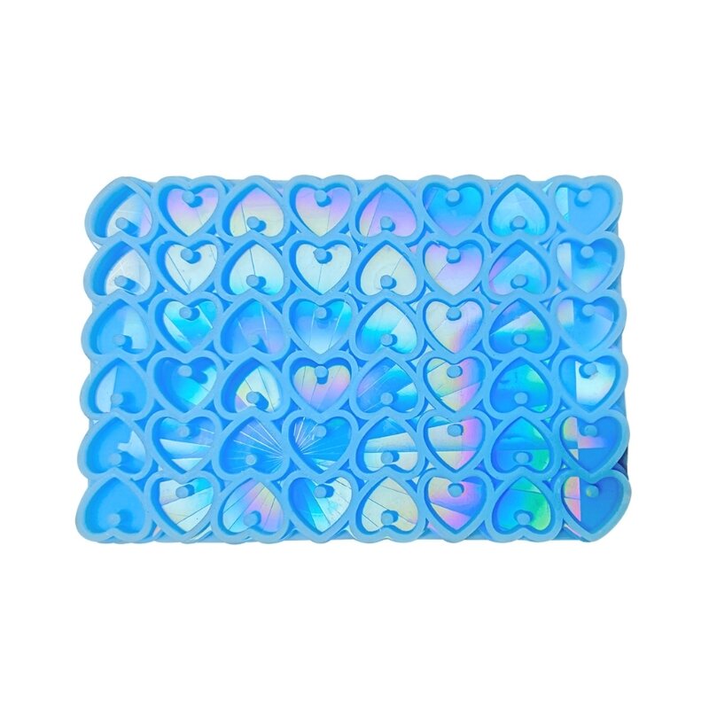 Loves Heart Holografische Siliconen Mallen voor DIY Hanger Ketting Sieraden Maken
