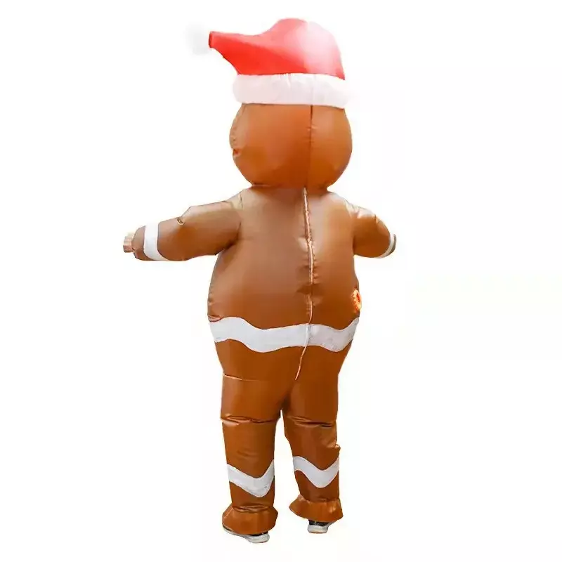 Adult Gingerbread Man Inflatable Costumes Anime Halloween Costume for Women Christamas Cosplay Costume