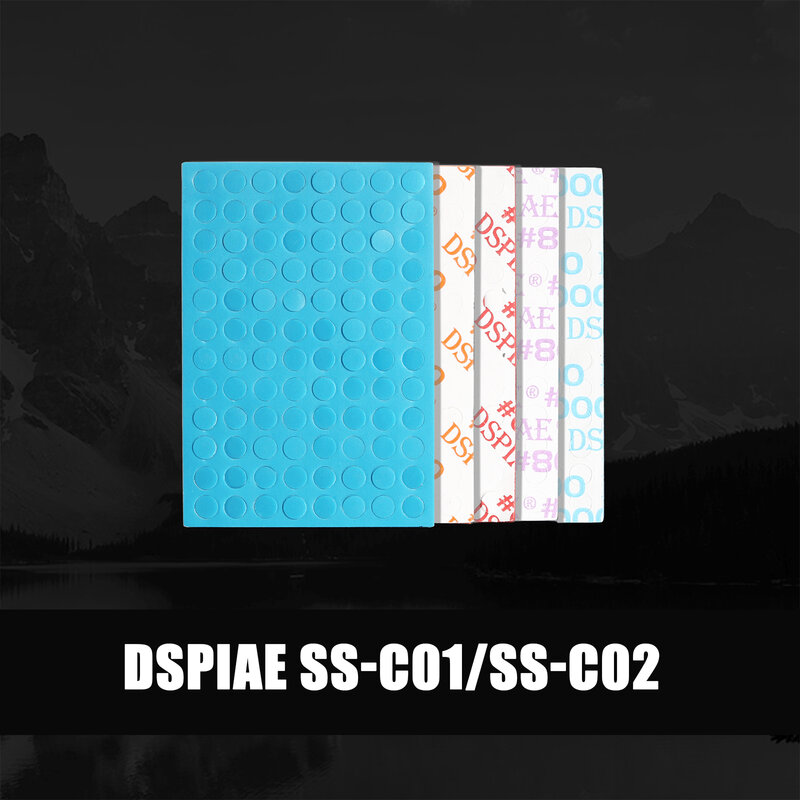 Dspiae SS-C02 SS-C01แบบมีกาวในตัวแผ่นฟองน้ำทรายกระดาษทรายแบบสองด้านเครื่องมือขัดฟองน้ำ