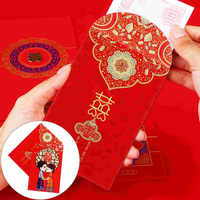 실용적인 미니 빨간 봉투 동전 지갑, 축제 빨간 봉투, 결혼 선물 돈 가방, 창의적인 돈 가방, 빨간 봉투