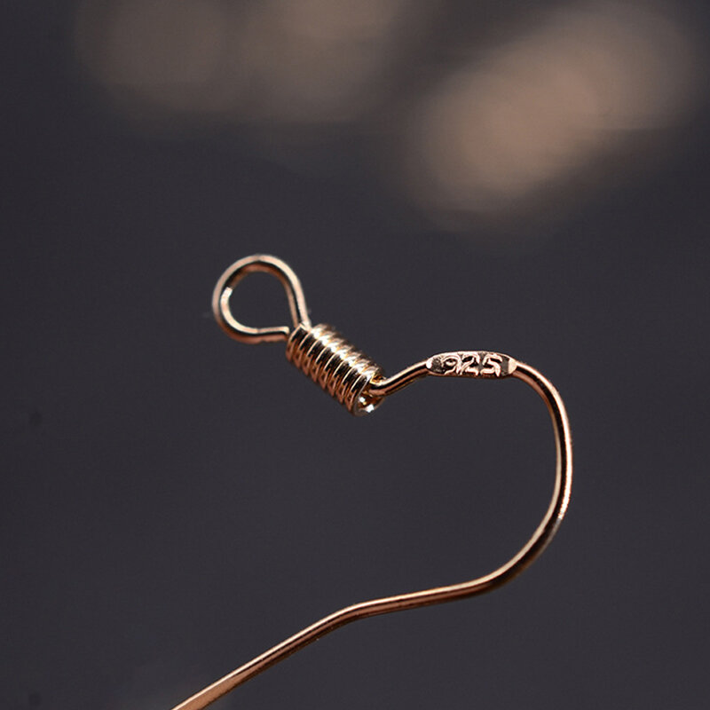 Carven 925 Silver Copper Earrings, Fechos Ganchos Fittings, Jóias DIY Fazendo Acessórios, Iron Hook Earwire, 100 Pcs/Lot