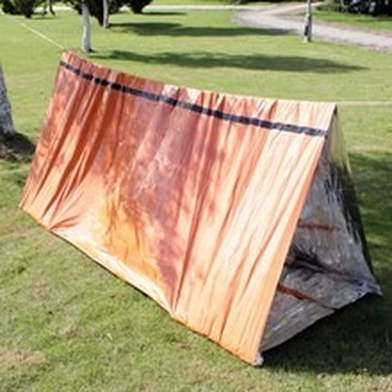 Coperta di emergenza Kit di salvataggio militare di pronto soccorso di sopravvivenza all'aperto coperta termica in lamina impermeabile antivento per l'escursionismo in campeggio