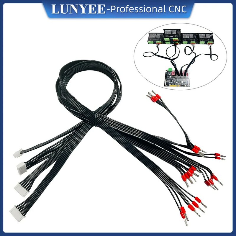 3PCS Stepper Motor Drive Connection Cable 6pin used to Connect 4 Axis GRBL Control Board and the DM542 DM556 Stepping Motor