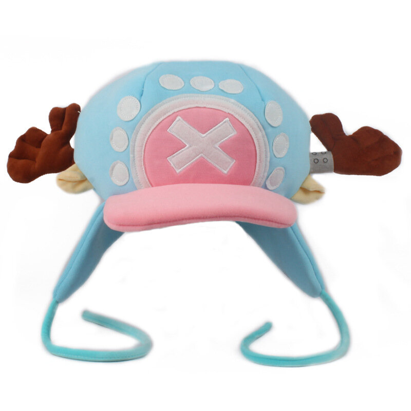 Topi Cosplay Anime Tony Tony Chopper Topi Katun Lembut Topi Hangat Topi Kartun Hadiah Aksesori Properti Anak Perempuan Lucu