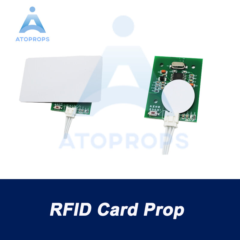 Sensor RFID Prop ruang keluar Prop menempatkan kartu RFID pada Sensor yang benar untuk membuka EM Lock disesuaikan permainan ATOPROPS
