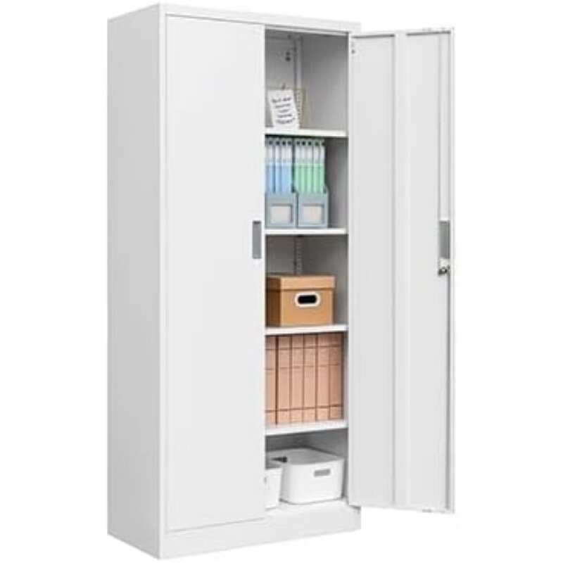 Metal Garage Storage Cabinets，Metal File Cabinet with 1 Locking Drawers, Lockable Storage Cabinets for Office, Home, Garage