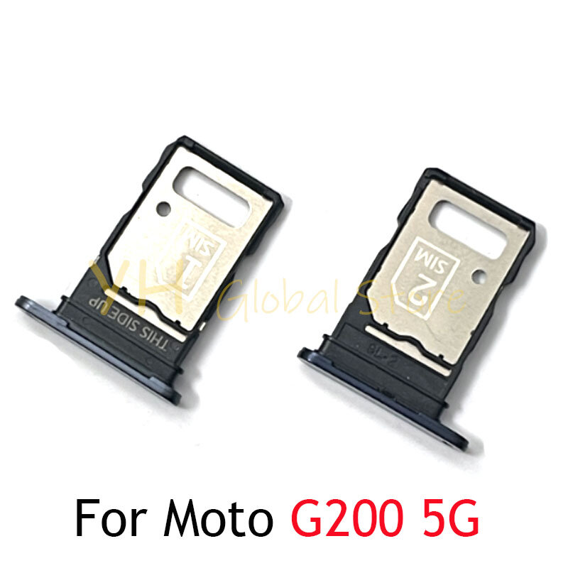 Sim Card Slot Tray Holder, Peças de reparação, Motorola Moto G100, G200