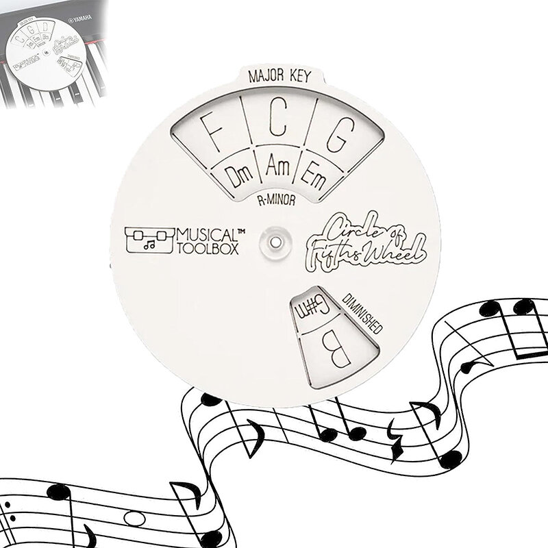 Circle of Fifths Wheel Wood Chord Tools, Circle Wheel, Développez votre lecture AV Song Writing and Music Exploration ista Have