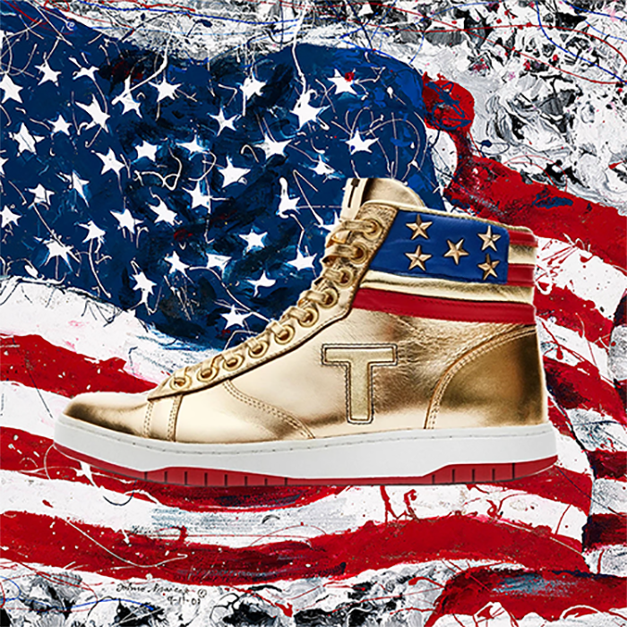 MAGA President Donald Trump Sneakers Never arn High top Gold Sneakers scarpe da palestra stivali Casual da uomo Sneakers da strada