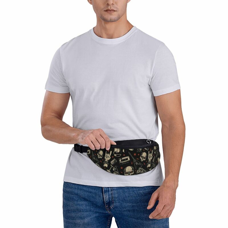 Нагрудная сумка в стиле ретро для мужчин и женщин, тяжелый металлический саквояж кросс-бокс, Повседневная музыкальная сумка на ремне