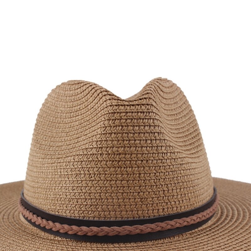 Шляпа в богемном стиле, веревка, универсальная кепка, красочный тканый ремень для ковбойской шляпы