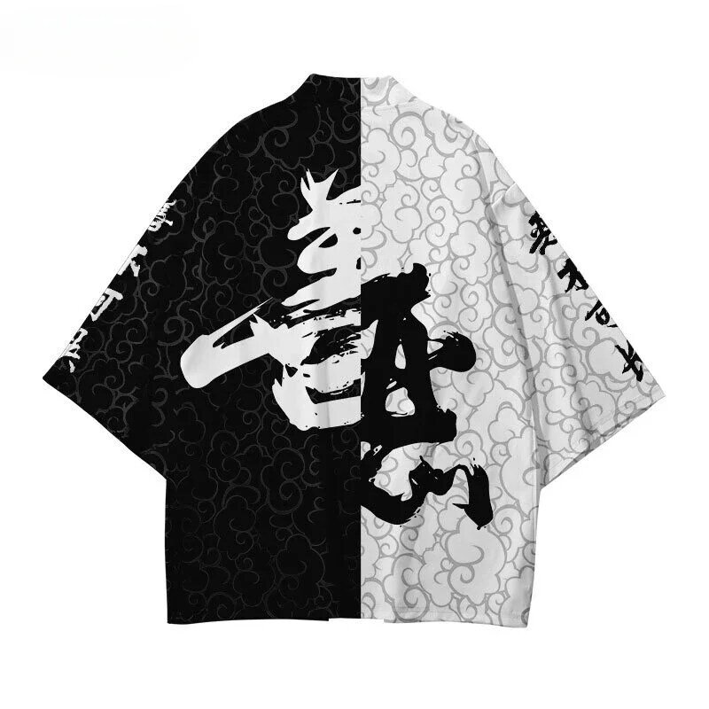 Grande Taille XXS-6XL 5XL 4XL Style Chinois Mode Japonais Kimono Streetwear Cardigan Femmes Hommes Harajuku Haori Top Chemises entreMiMiMiMiMi