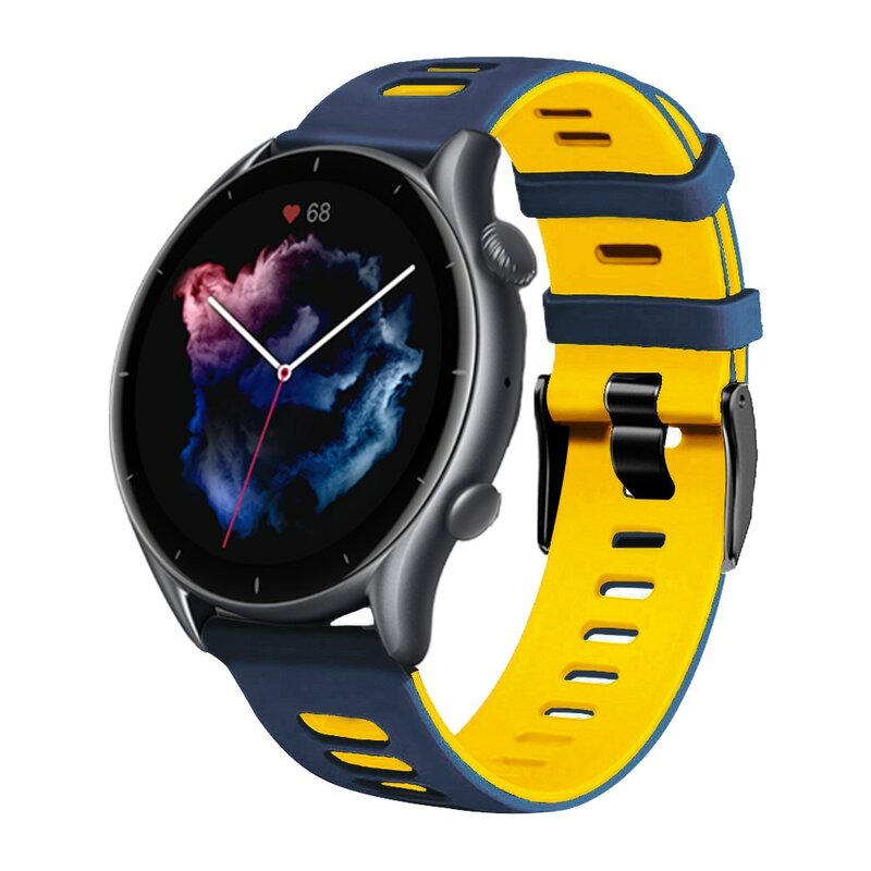 Siliconen Horlogeband Voor Xiaomi Huami Amazfit Gtr 47Mm/2/2e/Stratos 3 Band 22Mm Armband Voor Amazfit Gtr 4 3pro Horlogeband Correa