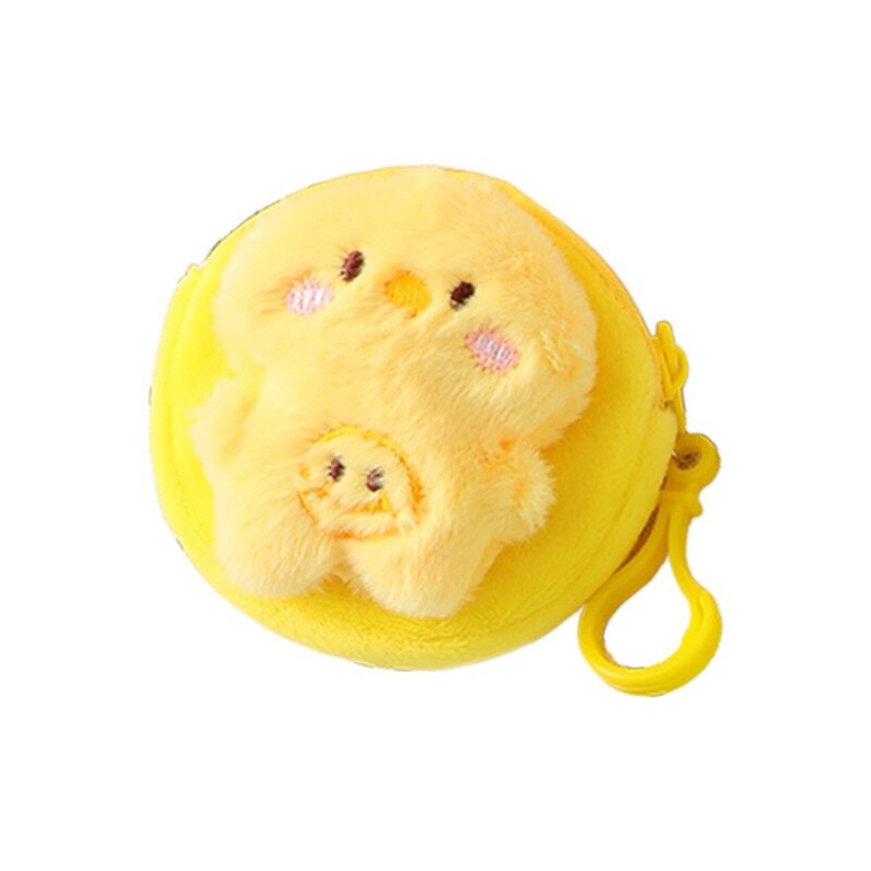 Niedźwiedź pluszowa portmonetka futerał na klucze żaba lalka portmonetka w kształcie zwierzaka moda wisiorek kreskówka portfel prezent dla dzieci