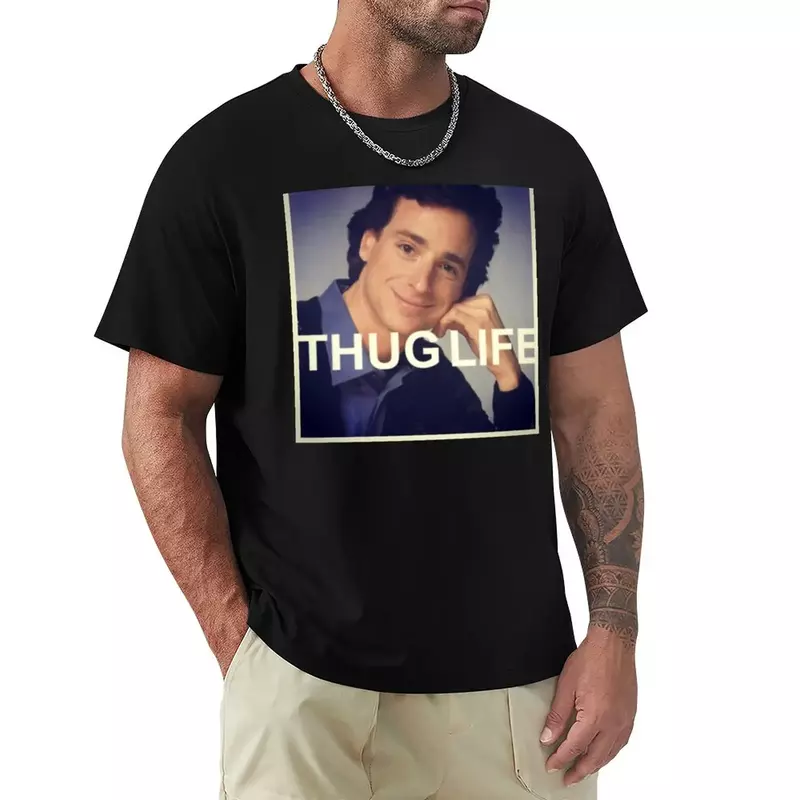 Bob Saggy Bob Saget Thug Life T-Shirt Esthetische Kleding Sneldrogende Korte Mouw T-Shirt Heren Workout Shirt
