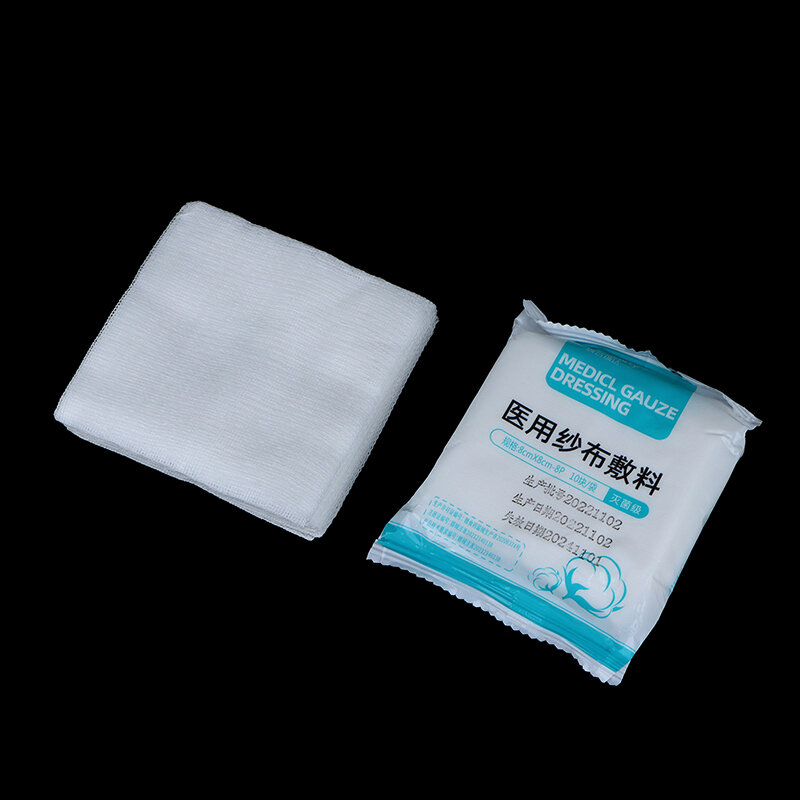 10pcs/pack Disposable Dressing Patches Individual Sterile Pads Soft And Highly Absorbent Dressing Gauze Non-Stick Padding