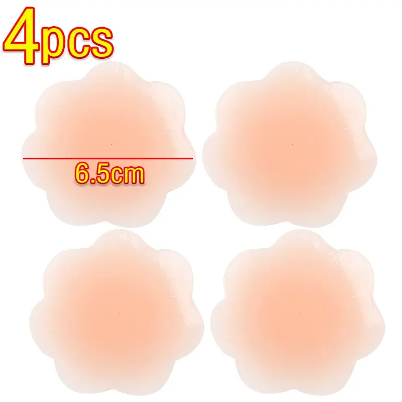 Silicone Nipple Cover Reusable Women Bra Sticker Breast Petal Strapless Lift Up Bra Invisible Boob Pads Chest Pasties Intimates