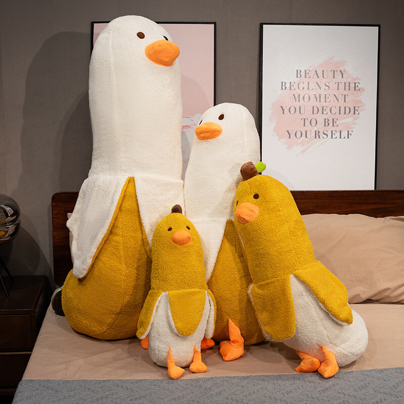 Creative Kawaii Banana Plush Toy Cute Duck Throw Pillow Doll Send Children Christmas Birthday Presents
