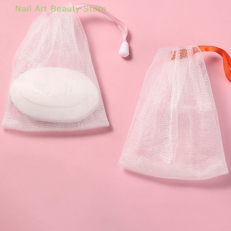 Soap Mesh Bag Mesh Net for Foaming Cleaning Bath Soap Net 